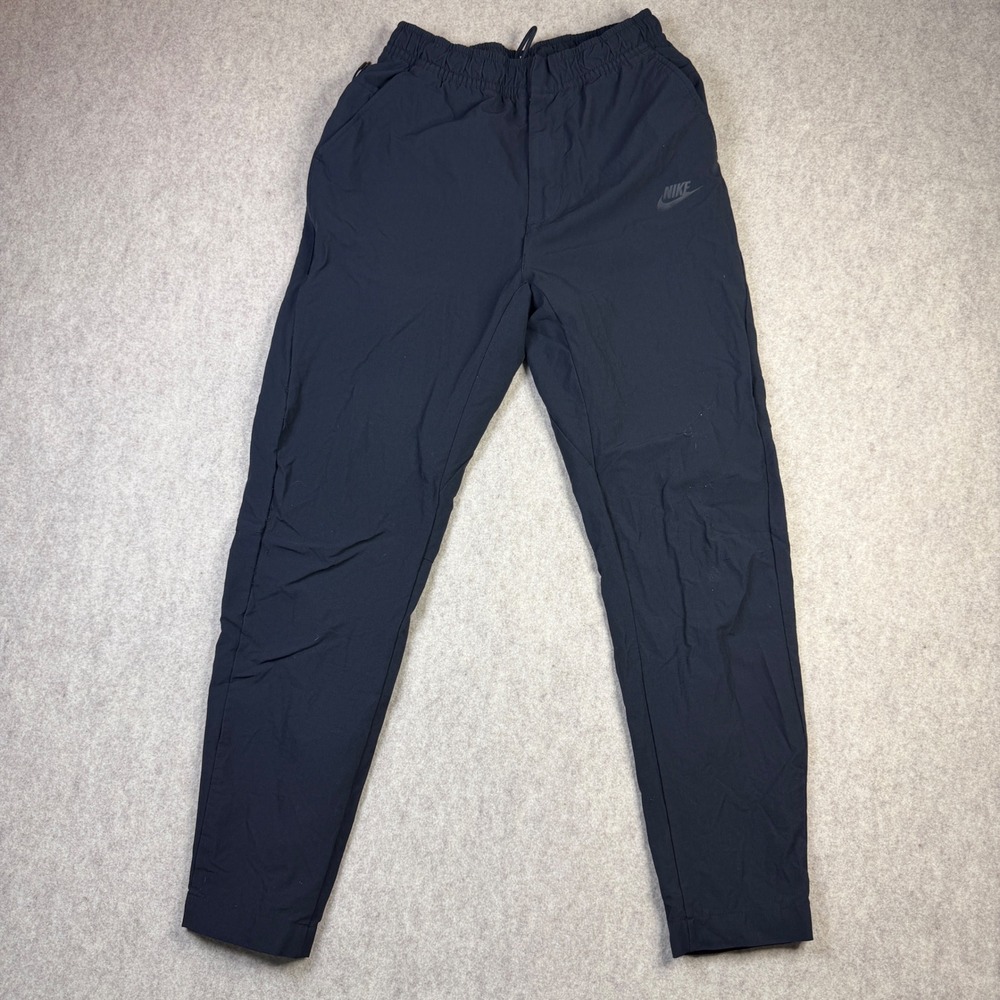 Nike Mens Black Lightweight Woven Tapered Track Pants Size Small